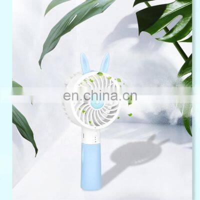 New product ideas 2020 usb handheld charging cooling air mist fan with spray