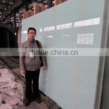 Opaque laminated glass