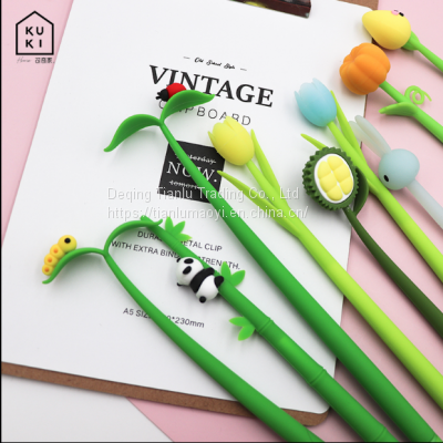 Creative soft silicone gel gel gel pen cartoon gift pen for children's Day