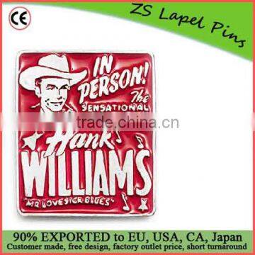 Custom quality HANK WILLIAMS Belt Buckle