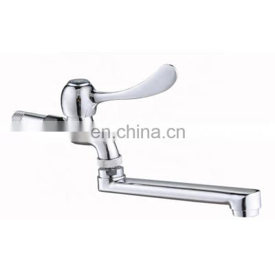 Polishing finish Chrome quick open washing machine abs handle zinc faucet by manufacturers