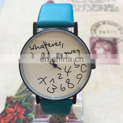 Women Casual Watch ladies Leather Watches Woman Sport Quartz Wristwatch simple female Clock Hours black