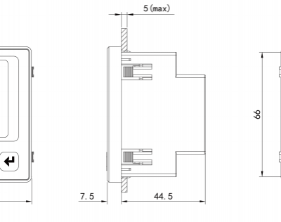 LNF33 3 Phase 3 Wire LCD Ampere Current Measuring Energy Meter