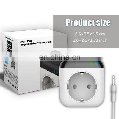 UK standard wifi smart thermostat socket Tuya APP temperature control switch socket timing temperature control socket