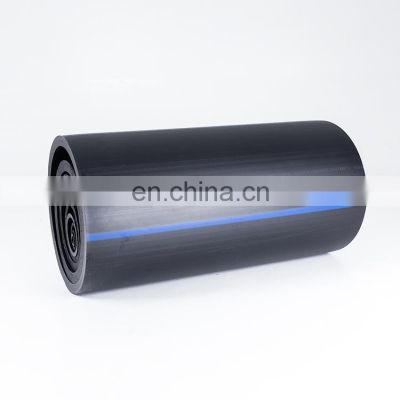 700mm hdpe water pipe black hdpe pipe for water with blue line 1500mm hdpe pipe supply tube