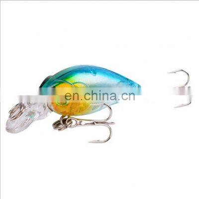 4.5cm 4g Plastic Mini Bionic Bait With Treble Hooks Tackle Sea Bass Crank Bait photo-2