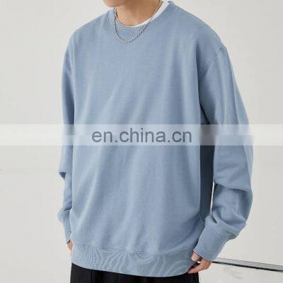 clothing factory custom solid color thick cotton customized design spring men sweatshirt clothing 2021