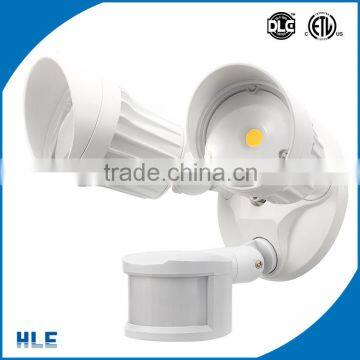 White finish color sensor angle 180 degree twin led spot security sensor light fitting                        
                                                Quality Choice