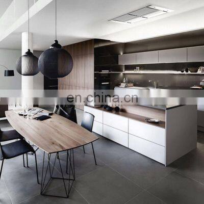 Modern DesignShaker Style Kitchen Cabinet Painting Lacquer Melamine Finish Kitchen Cabinets photo-3