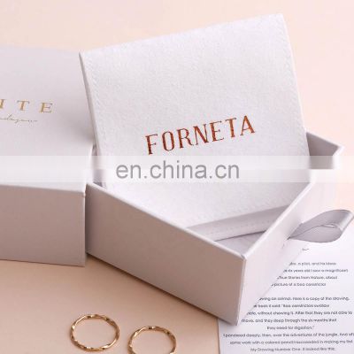 PandaSew customized logo jewellery envelop flap microfiber jewelry dust pouch