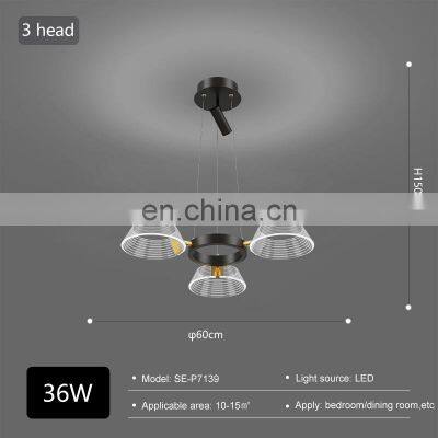 Popular Hanging Indoor Decoration 36 54 108 128 W Bedroom Living Room LED Contemporary Pendant Light photo-4