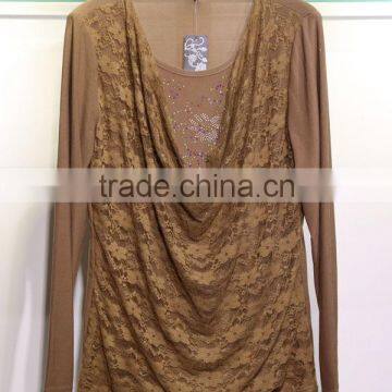 Chinese garment making for plus size women blouse