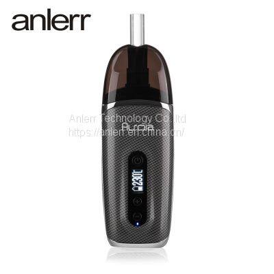 Anlerr Best selling original ceramic heating 2200mah battery wax vaporizer Aurola Vaporizer dry herb