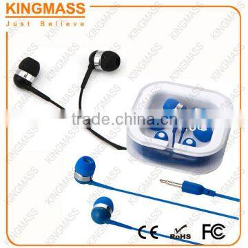 Customized printed Crystal box packaging--Coloured Premium Promotional Earphones