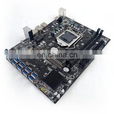 B250C Motherboard Support 12 GPUs LGA1151 DDR4 4 x SATA 12X PCIE GPU Motherboard Graphics Cards RIG Case B250C Cards