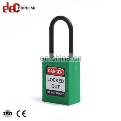 High Quality Steel Plated Chromium Thin Shackle Pad Lock Safety Padlock photo-2