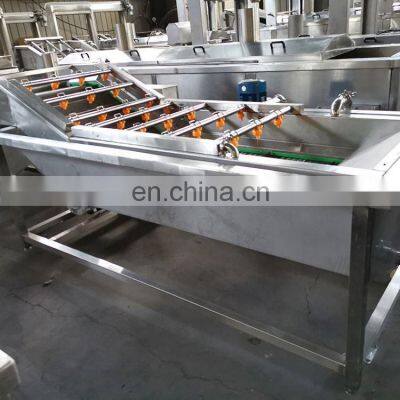 Customized Industrial Automatic High Pressure Fresh Fruit Washer Machine 3 Step Air Bubble Continuous Washing Machine