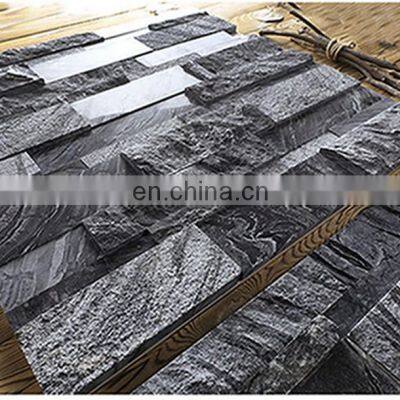 Philippine Exterior Ancient Granite Black Interior Marble Wall Stone Veneer Panels Black Tiles Design Decor Guangzhou