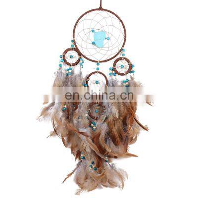 Factory Direct Sale Dreamcatcher Macrame Ring Diy Kit Led Big With Bead Feather Dream Catcher