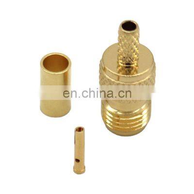 SMA Jack Female Crimp for RG316 RG174 Coaxial Connector PE Bag Copper IP65 Original 100% 1000 Pieces 1000M Min JYSMA-8B