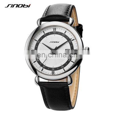 SINOBI Wrist Watch for Men 2021 S9844G Watch Sinobi Gentleman Classic Quartz Watches Motre Homme Black Handwatch