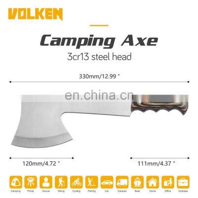 Outdoor High Hardness Stainless Steel Axe Cluster From Survival Safety Axe Solid Wood Handle Climbing Axe photo-4