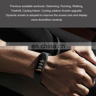 Original GLOBAL Mi Band 5 Wristband 4 Color Heart Rate Fitness Tracker BT Sport Bracelet Screen Miband 5 photo-4