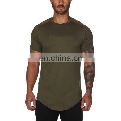 New Arrival Men's Solid Color Quick Dry Sportswear Skin-friendly Short Sleeve T-shirt Men's Gym Fitness Sports Top photo-4