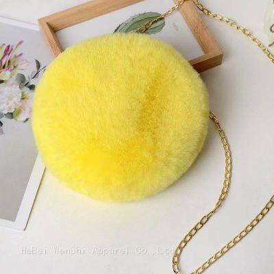 29Plush bag cute bag single shoulder crossbody bag fur bag a variety of color mobile phone bag wholesale