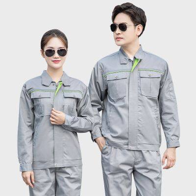 Customized Men's Workshop Factory Reflective Strip for Long Sleeved Workwear photo-4