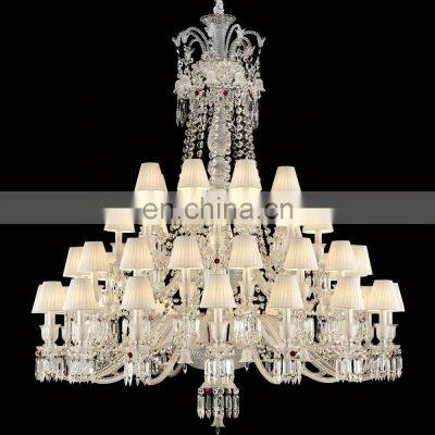 Restaurant Wedding Decoration Crystal Hanging Lamps Hotel Chandeliers Large Luxury Chandelier