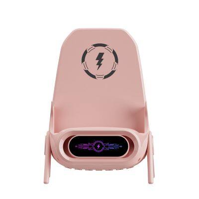 Intelligent Desktop Magnetic Charger Stable Triangle Bracket Automatic Sensing Vertical Horizontal Amplification Low Temperature