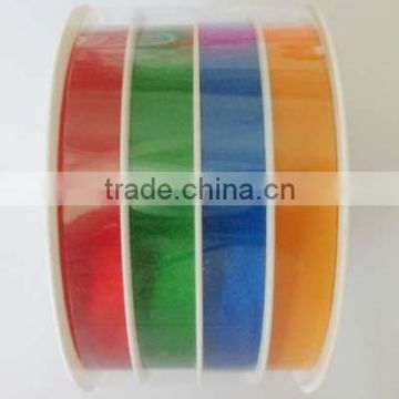 Plastic Ribbon Tulle Spools for everyday/gift/Christmas decoration or packing