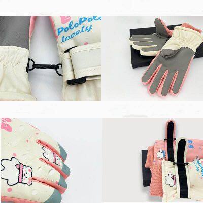 Custom Made Wind Proof Water Proof Children’s Ski Gloves With Custom Logo photo-5