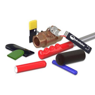 Silicone Rubber Handle Grips Cover Sleeve protection Wheel Chair Valve Handle Bar Grip End Caps