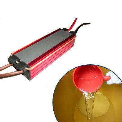 Two-part thermally conductive colorless silicone rubber for potting Silicone Rubber Adhesive LED Driver