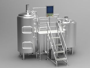 Shockproof Electric Commercial Microbrewery Equipment Semi Auto Control Panel