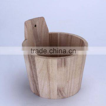 best quality wooden flower pot ,wooden barrel flower pot,beautiful wooden flower pot