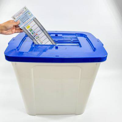 86L PP Ballot Box Plastic Ballot Paper Storate Box Election Voting Box