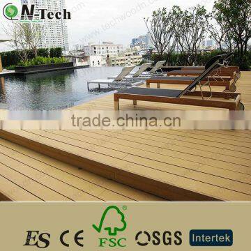 Hollow Decking Easy Installation WPC Outdoor Decking