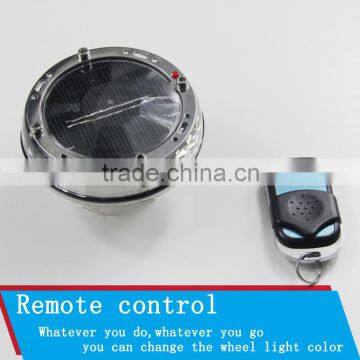 Car Styling!4pcs Solar Energy Power LED Car Wheel Led Solar Powered Shinning Wheels Hub Light Waterproof photo-4