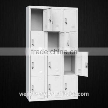 WLS factory use metal storage clothes cabient 12 door metal locker