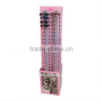 Custom corrugated paper eyeglasses display/floor display for goggles