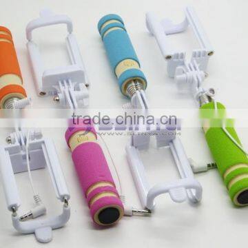 Promotional Gifts Folding Monopad Pocket Selfie Stick With 3.5MM Cable Selfie Monopad For IPhone Android IOS Smart Cell Phone