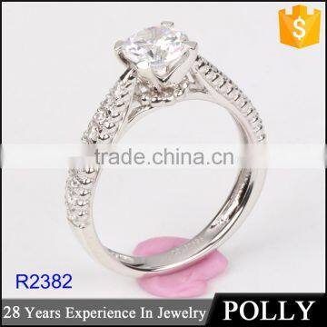 Top quality 925 silver adjustable women ring setting with AAA stones