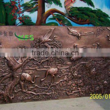 Bronze beautiful scenery relief sculpture