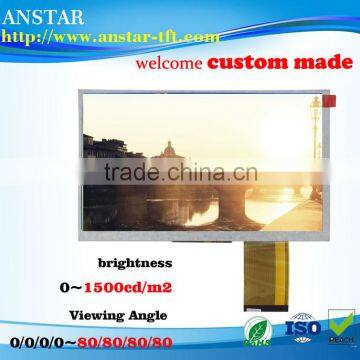 7 inch lcd panel ,2200nits high brightness tft panel