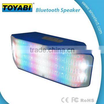 Good rubber bluetooth speaker 3 in 1 LED light FM radio TF card portable wireless speaker