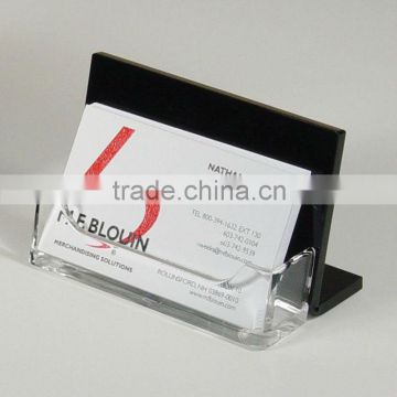 High Quality Desktop Acrylic/Plastic/PMMA Single Pocket Business Card Holder