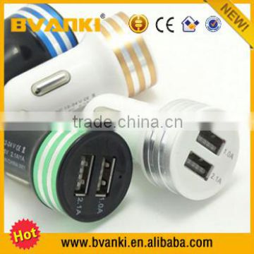 Promotional Output DC 5V 3.1A Double Speed Fast Charge Universal Portable Dual USB Car Charger Wholesale